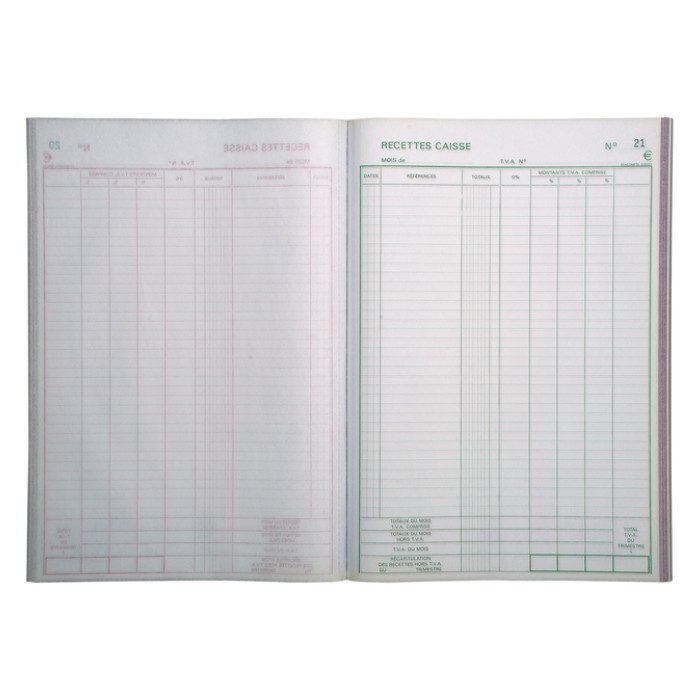 Kasboek Exacompta Manifold ontvangsten dupli 50vel FR