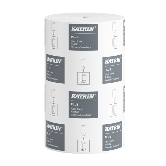 Poetspapier Katrin Plus klein 2-laags 240 vel wit 97494