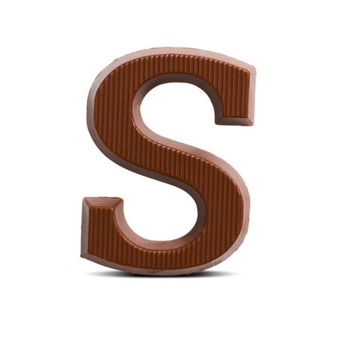 Chocoladeletter van Dijk melk S 40 gram