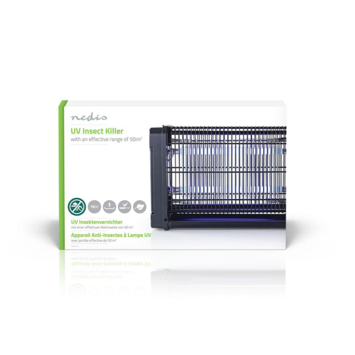 Insectenlamp Nedis electrisch 2x8watt 50M2 zwart