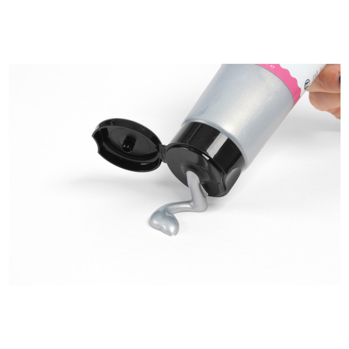 Acrylverf Qrea 120 ml zilver