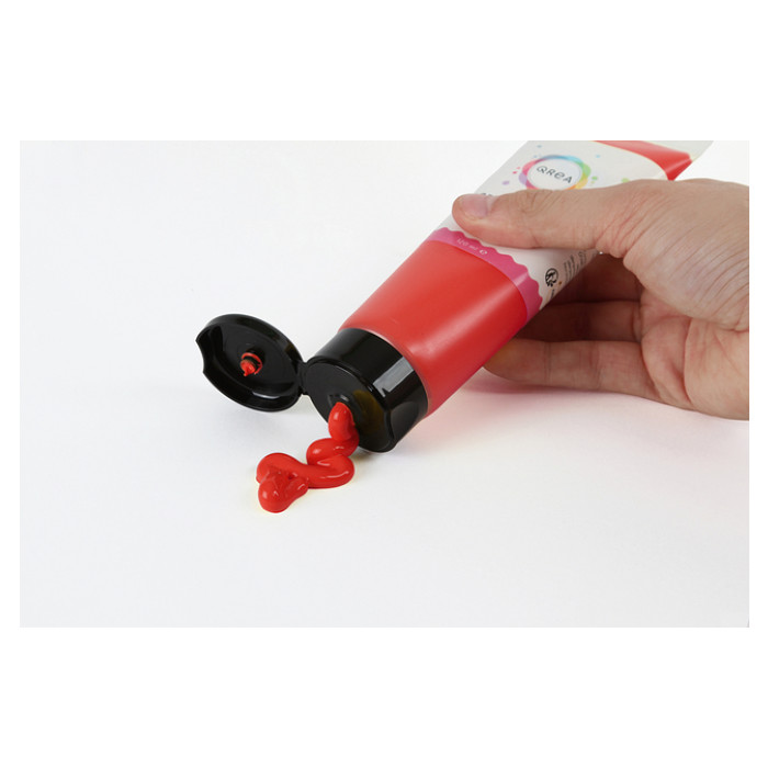 Acrylverf Qrea 120 ml vermiljoen