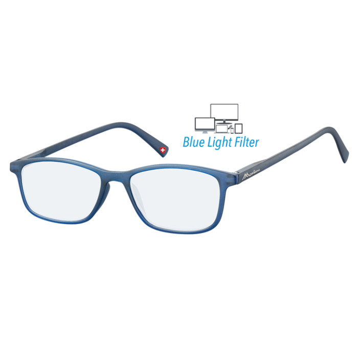 Bril  Montana +0.00 dpt blue light filter blauw