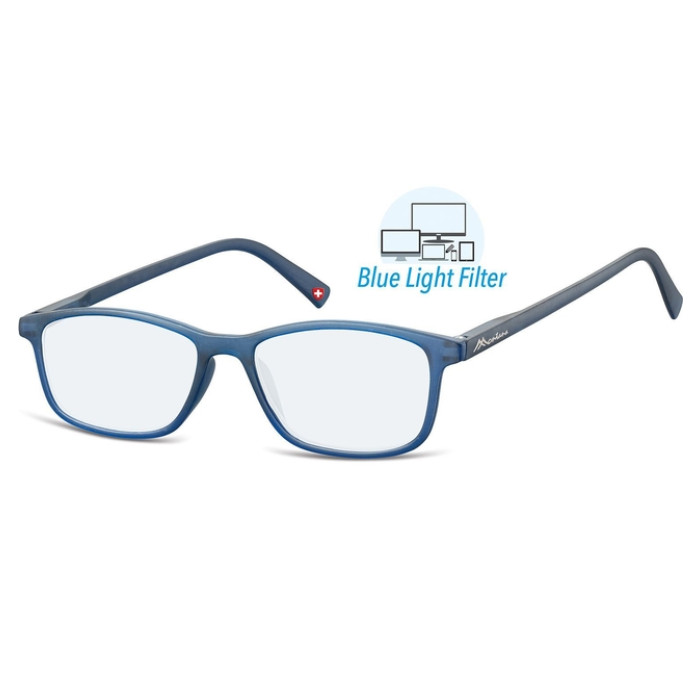 Leesbril  Montana +2.50 dpt blue light filter blauw