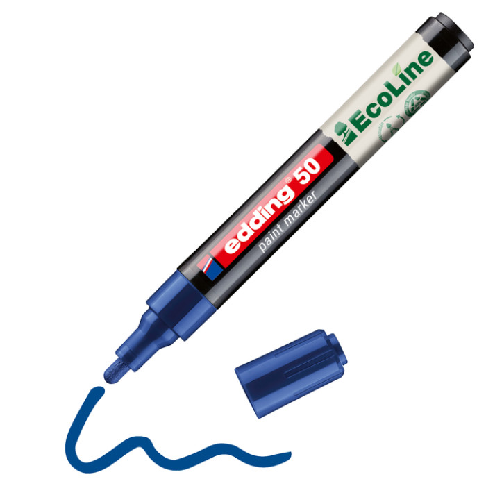 Paintmarker edding 50 EcoLine op waterbasis 2-3mm blauw