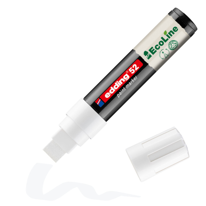 Paintmarker edding 52 EcoLine op waterbasis 4-15mm wit