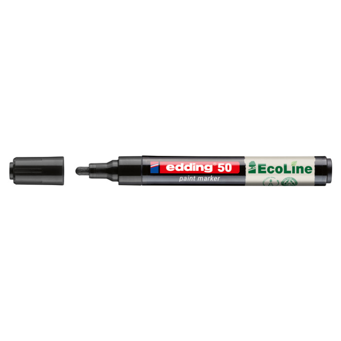 Paintmarker edding 50 EcoLine op waterbasis 2-3mm zwart