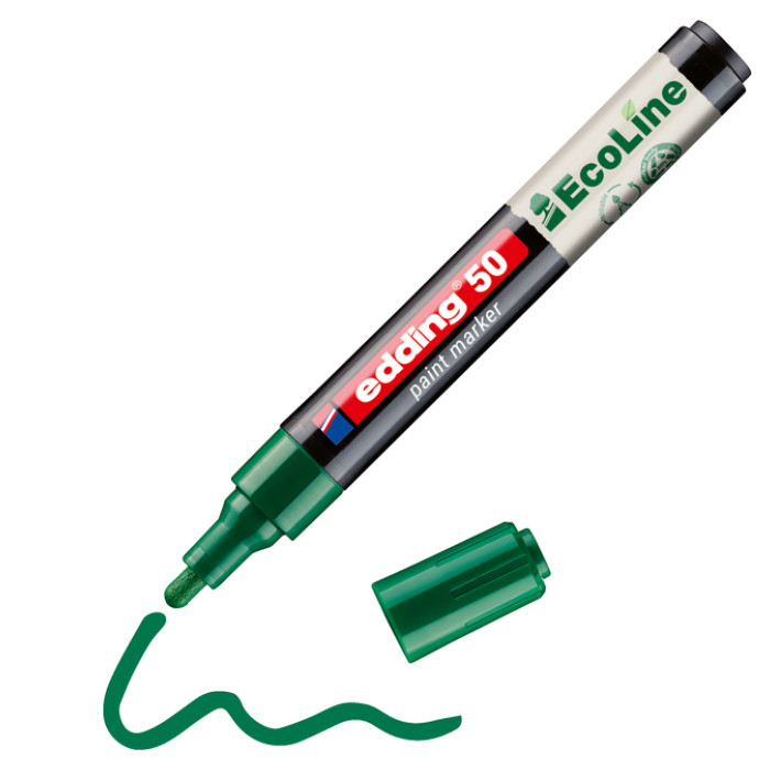 Paintmarker edding 50 EcoLine op waterbasis 2-3mm groen