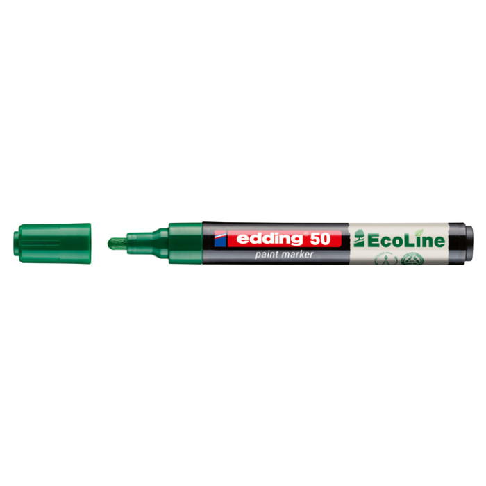 Paintmarker edding 50 EcoLine op waterbasis 2-3mm groen