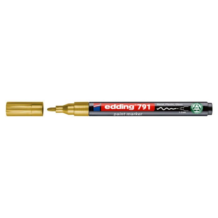 Paintmarker edding 791 op alcoholbasis 1-2mm goud