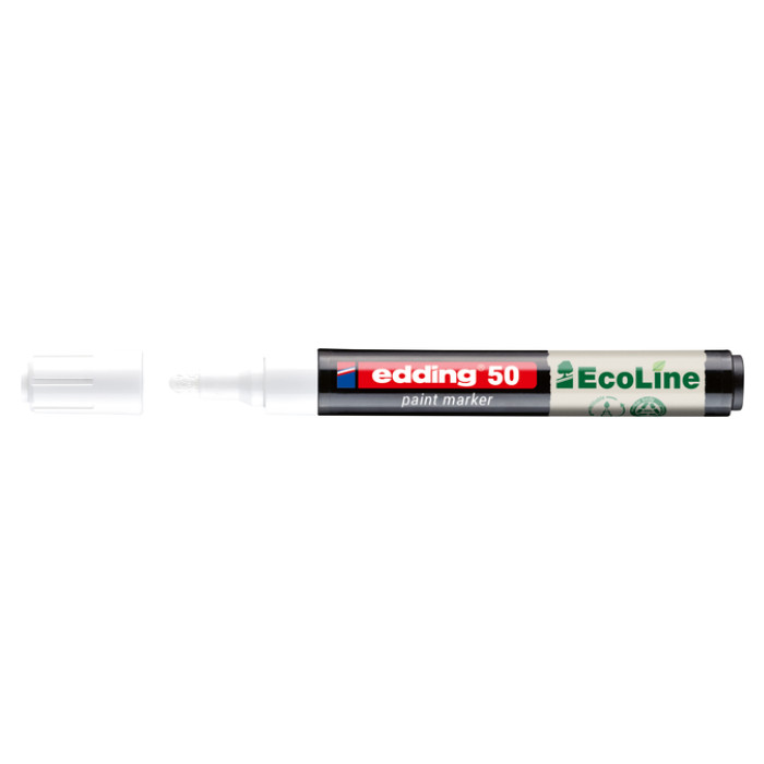 Paintmarker edding 50 EcoLine op waterbasis 2-3mm wit