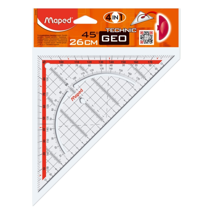 Geodriehoek Maped Geometric 26cm