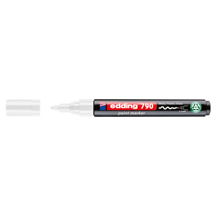 Paintmarker edding 790 op alcoholbasis 2-3mm wit