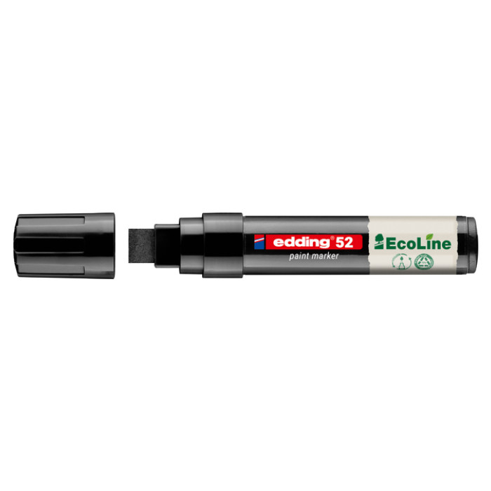 Paintmarker edding 52 EcoLine op waterbasis 4-15mm zwart