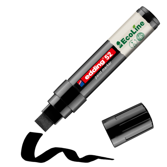 Paintmarker edding 52 EcoLine op waterbasis 4-15mm zwart