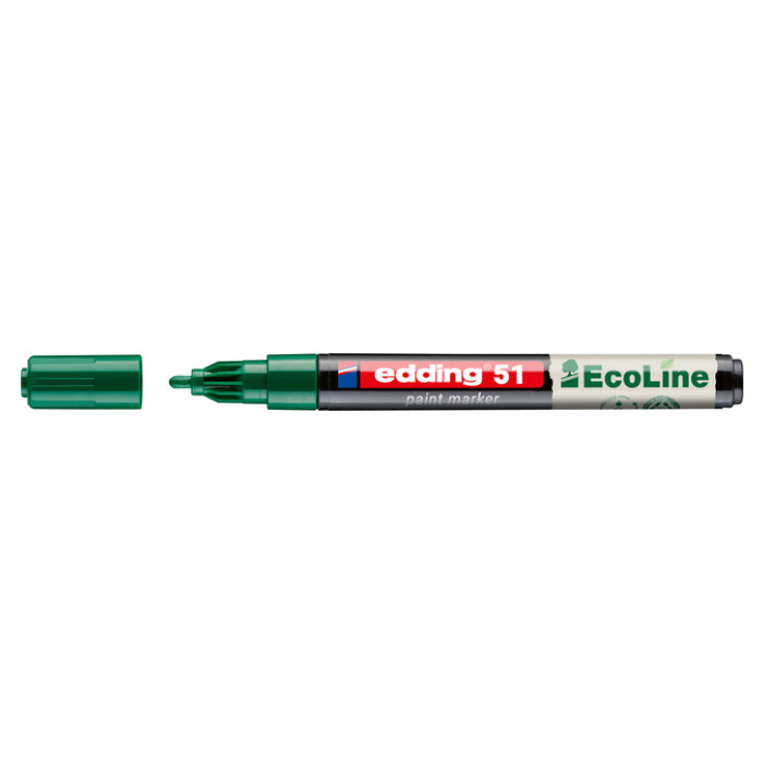 Paintmarker edding 51 EcoLine op waterbasis 1-2mm groen