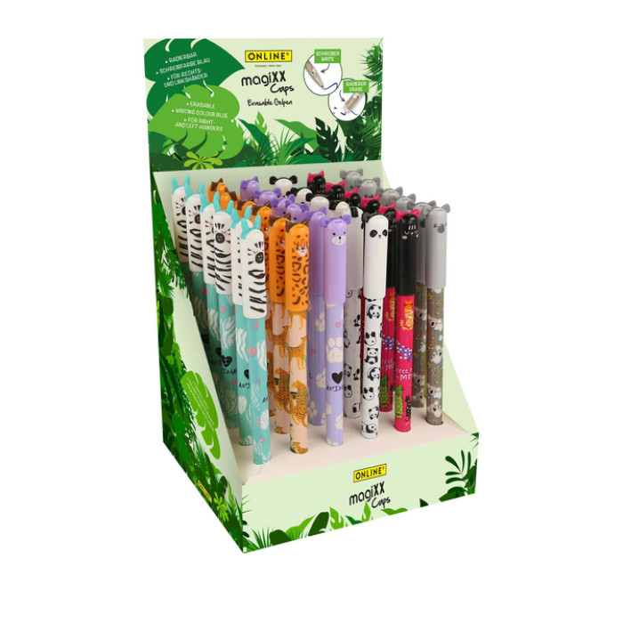 Gelschrijver Online Magixx cap animal 0.7mm assorti