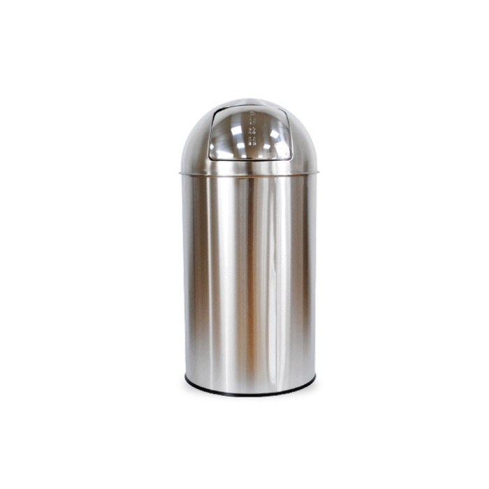 Afvalbak BRASQ Push Bin PB230+ 30 liter rvs