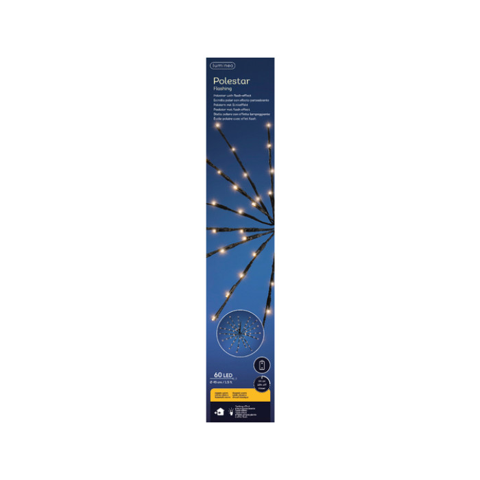Kerstverlichting Lumineo LED poolster 46cm