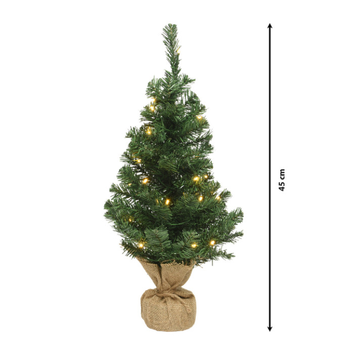 Kerstboom Everlands met LED verlichting 45cm