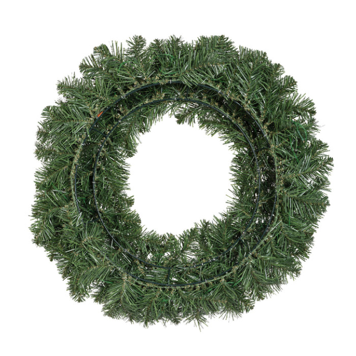 Kerstkrans Everlands met LED verlichting 60cm