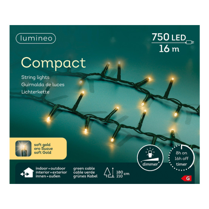 Kerstverlichting Lumineo LED 1600cm