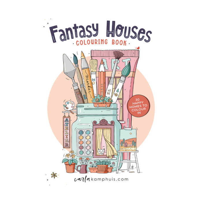 Kleurboek MUS Fantasy Houses