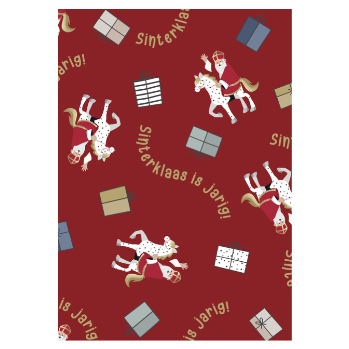 Inpakpapier Sint en Co 200x70cm assorti