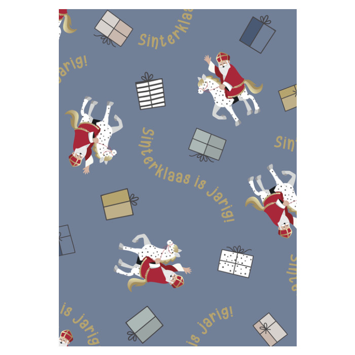 Inpakpapier Sint en Co 200x70cm assorti