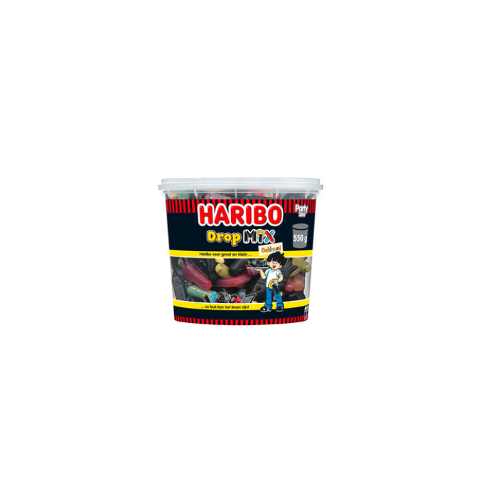 Drop Haribo mix gekleurd 550gr