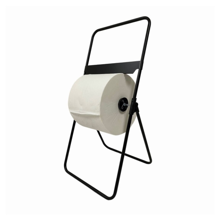 Poetspapierdispenser Euro Products V1 vloerstandaard zwart 438305