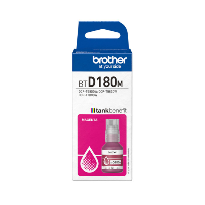Navulinkt Brother BT-D180M rood