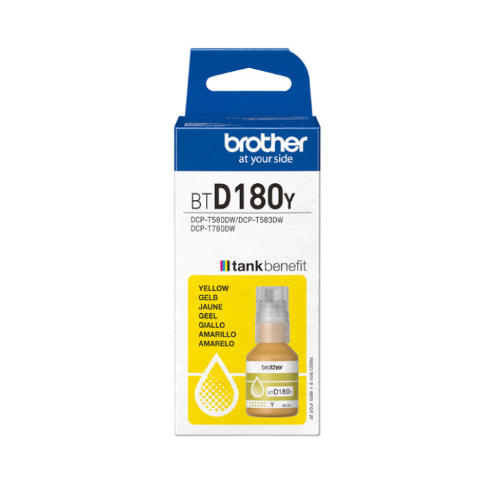 Navulinkt Brother BT-D180Y geel