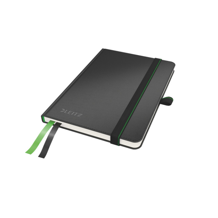 Notitieboek Leitz Complete A6 lijn 160 pagina's 100gr zwart