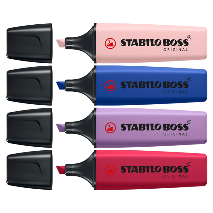 Markeerstift STABILO Boss Wildflower display groot assorti