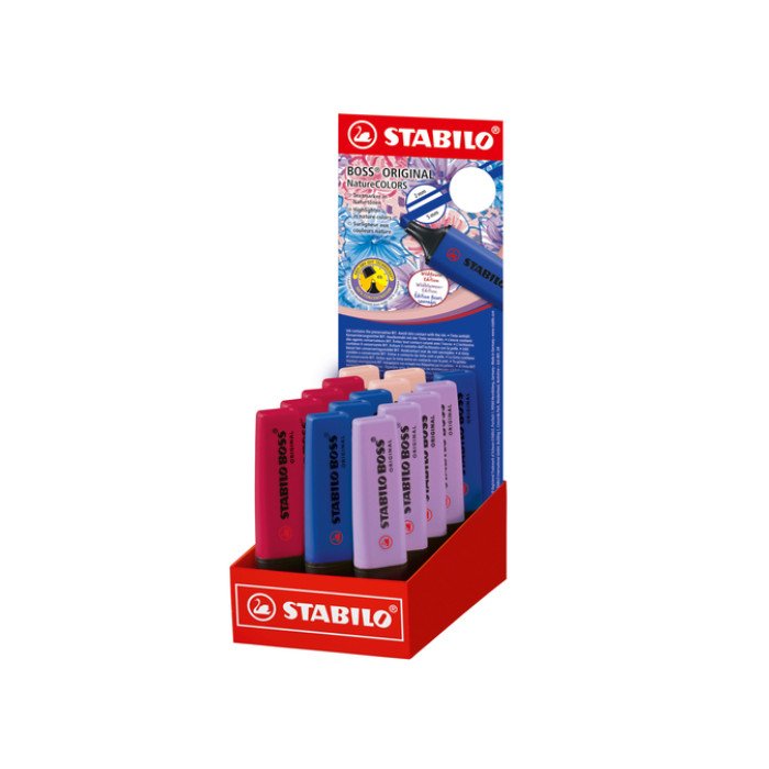 Markeerstift STABILO Boss Wildflower display klein assorti
