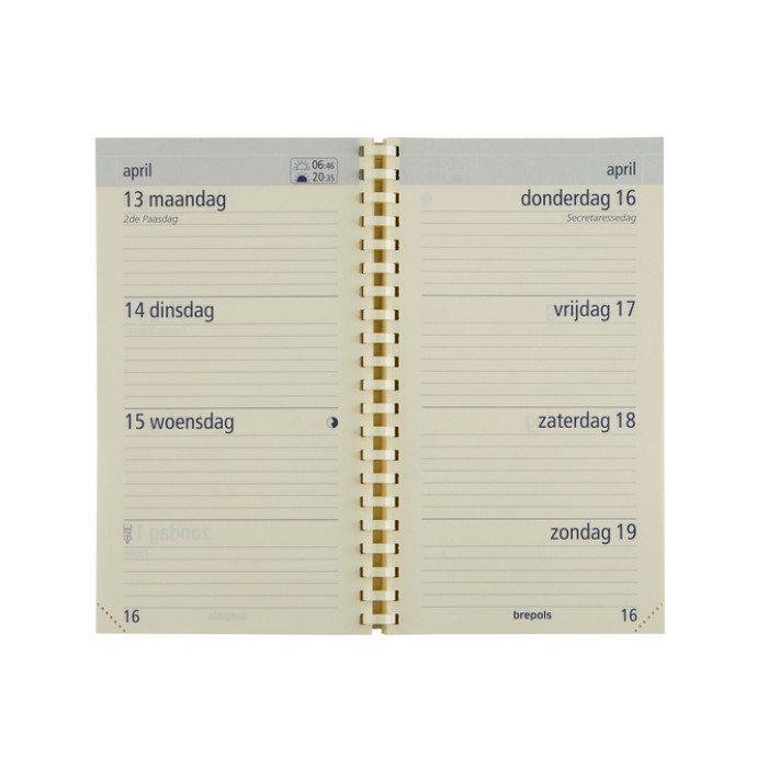 Agendavulling 2026 Brepols Optivision Pocket 7dagen/2pagina's