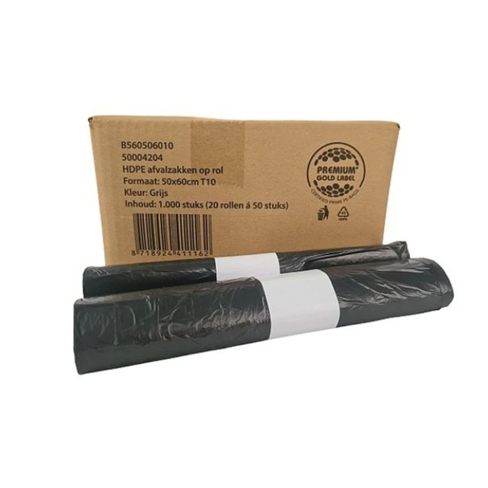 Pedaalemmerzak Vepa Bins 50x60cm HDPE T10 24L grijs