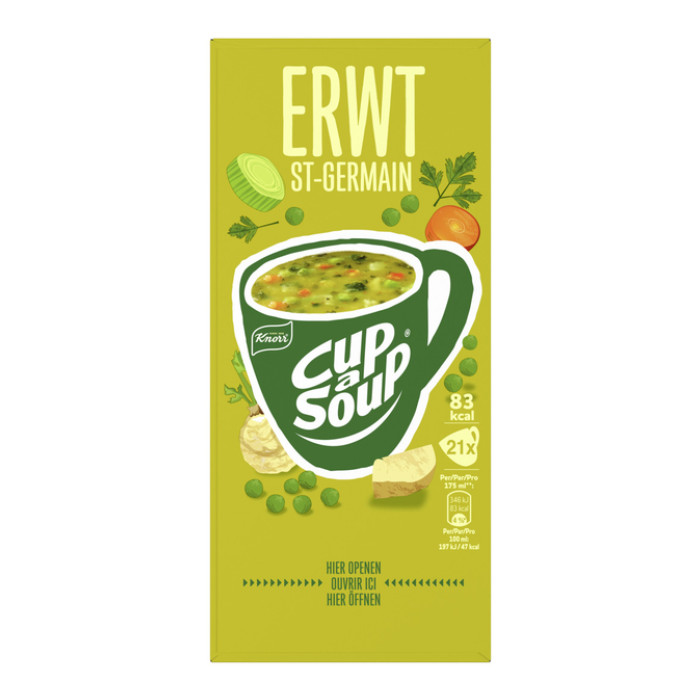 Cup-a-Soup Knorr erwtensoep 21x175ml
