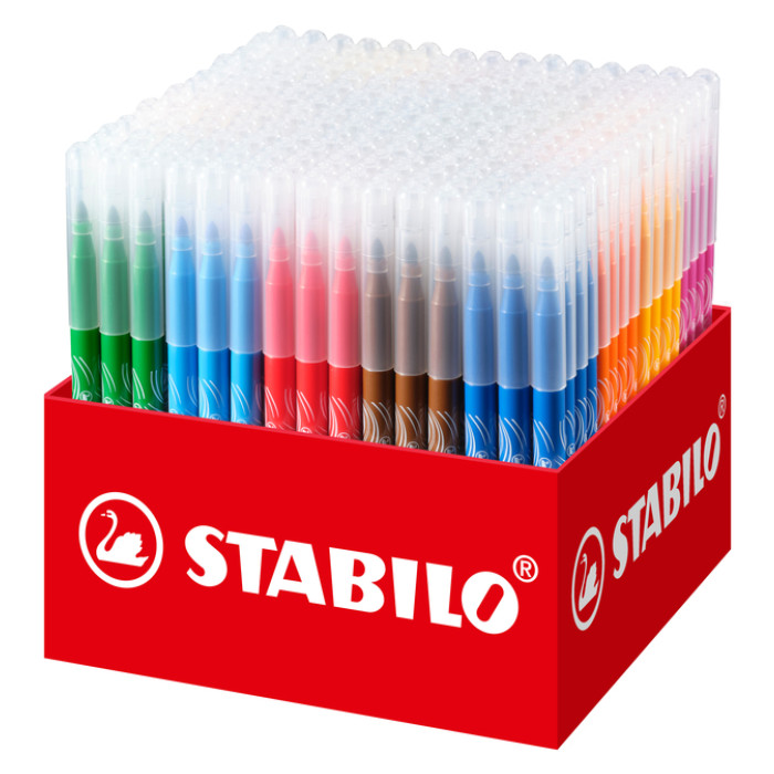 Viltstift STABILO power 280 medium assorti classpack à 240 stuks