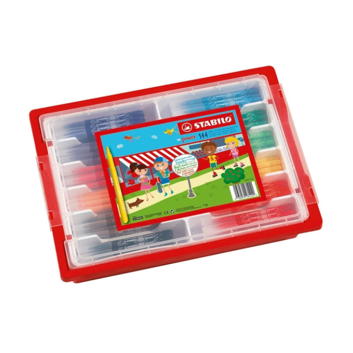 Viltstift STABILO power 280 XL assorti classpack à 144 stuks