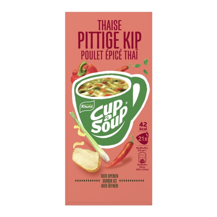 Cup-a-Soup Knorr Thaise pittige kip 21x175ml