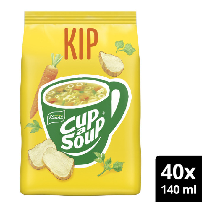 Cup-a-Soup Knorr machinezak kip 140ml