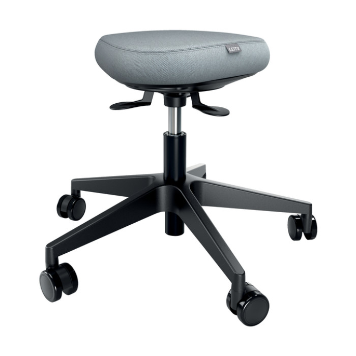 Zitkruk Leitz Ergo met wieltjes en wiebelkussen