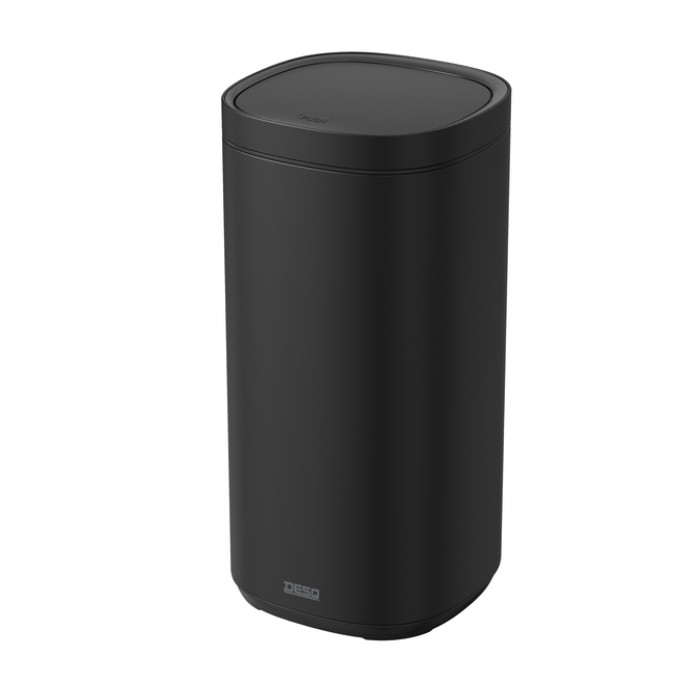 Afvalbak Desq Touch 50 liter RVS zwart