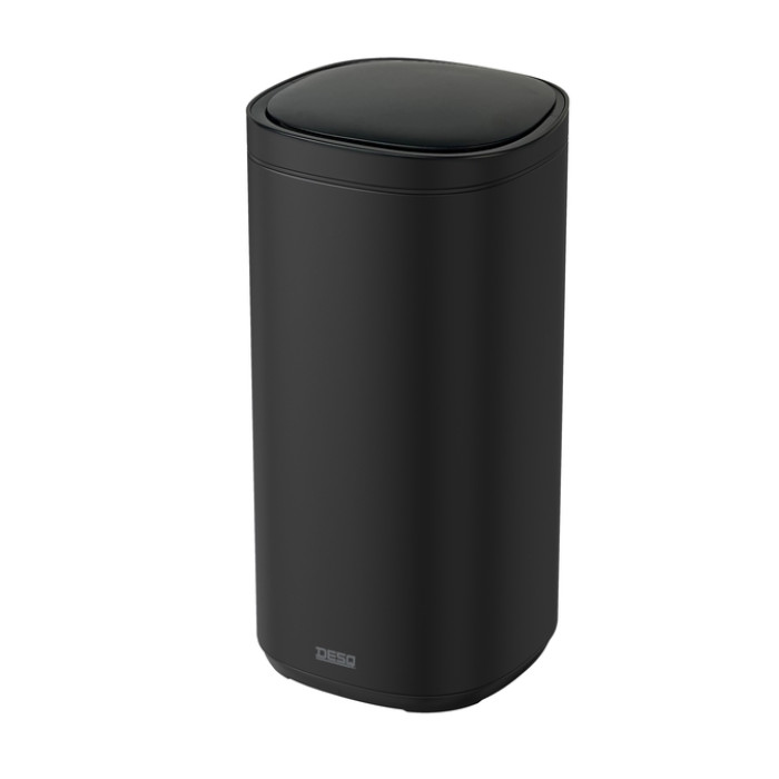 Afvalbak Desq Sensor 40 liter RVS zwart