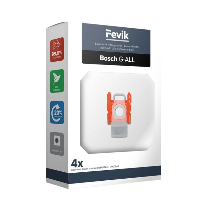 Stofzuigerzak Cleaninq Bosch / Siemens G-All 3-D Pro 4 stuks