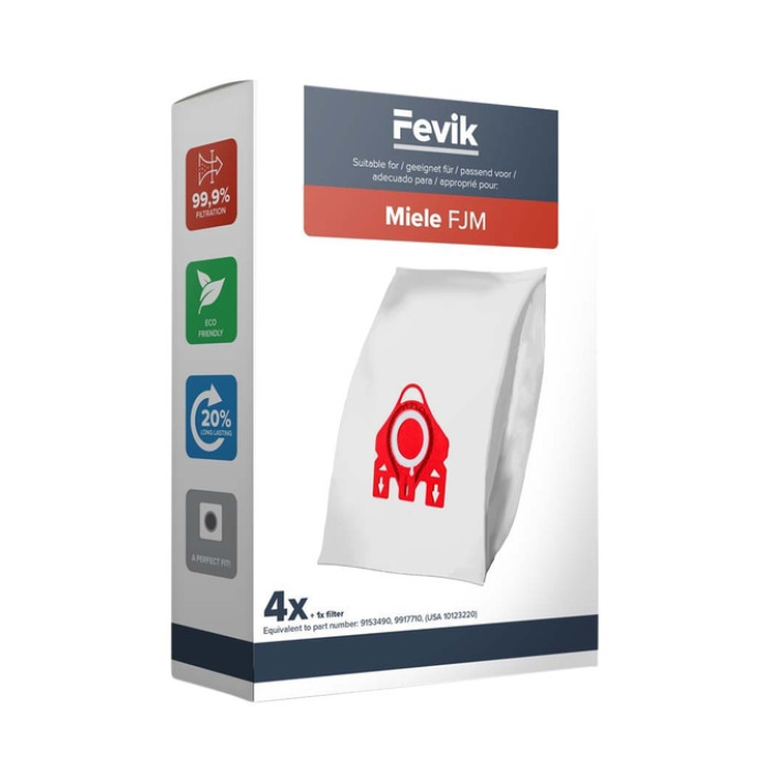 Stofzuigerzak Cleaninq Miele F/J/M 3-D Pro 4 stuks