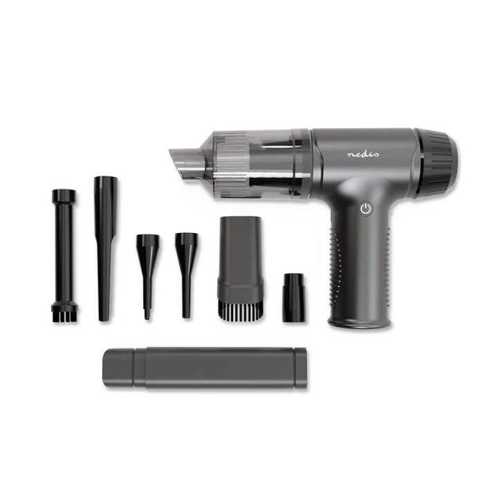 Handstofzuiger / luchtblazer Nedis 90W oplaadbaar zwart