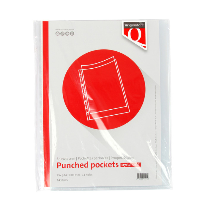 Showtas Quantore A4 11-gaats PP 0.08 glad 25 stuks